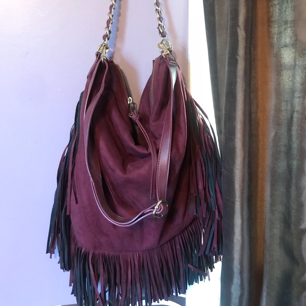 Express fringe purse.